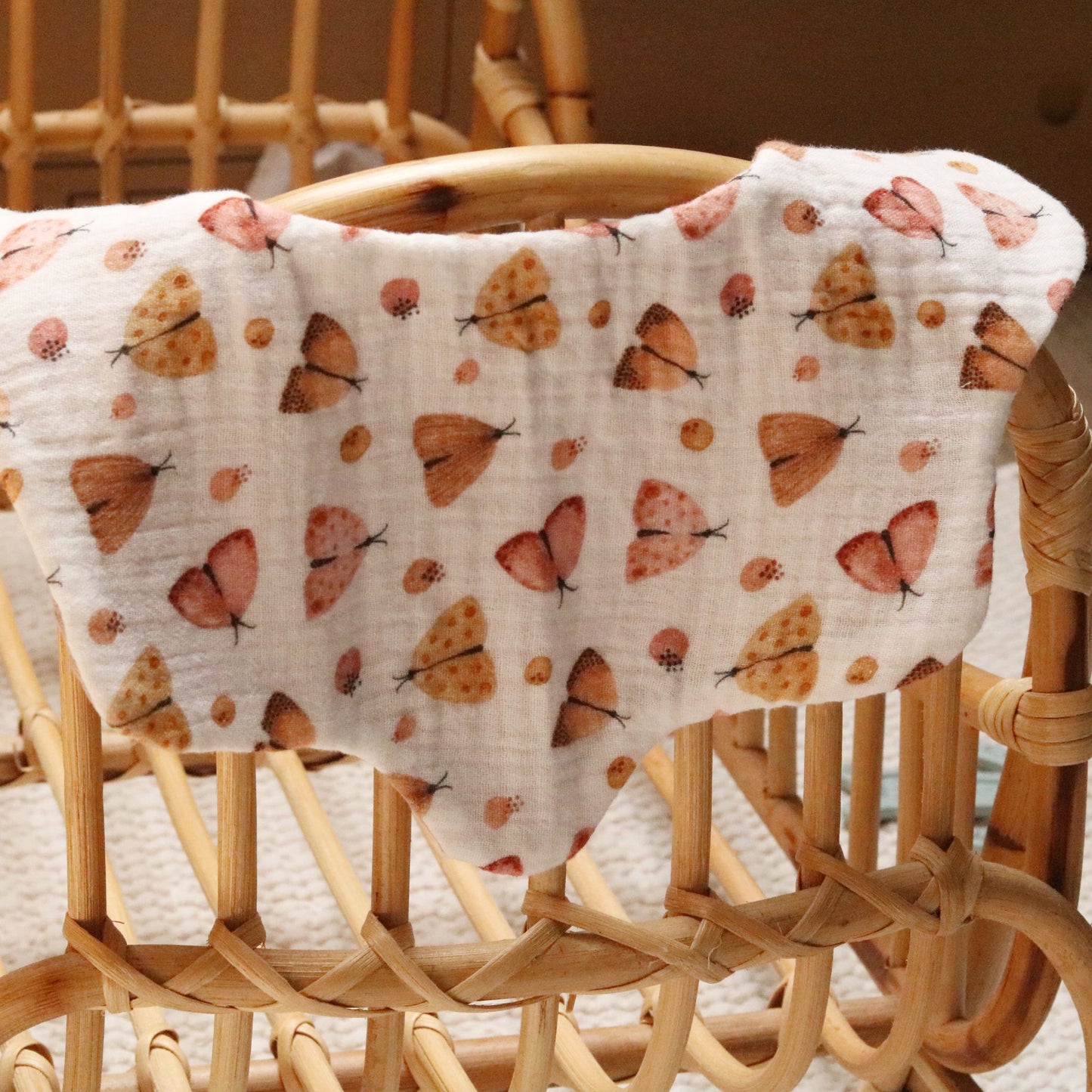 Zestaw śliniaków bandana muślinowych 2w1 - 3 szt - Baby Rose