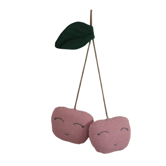 Wisienki lniane różowe