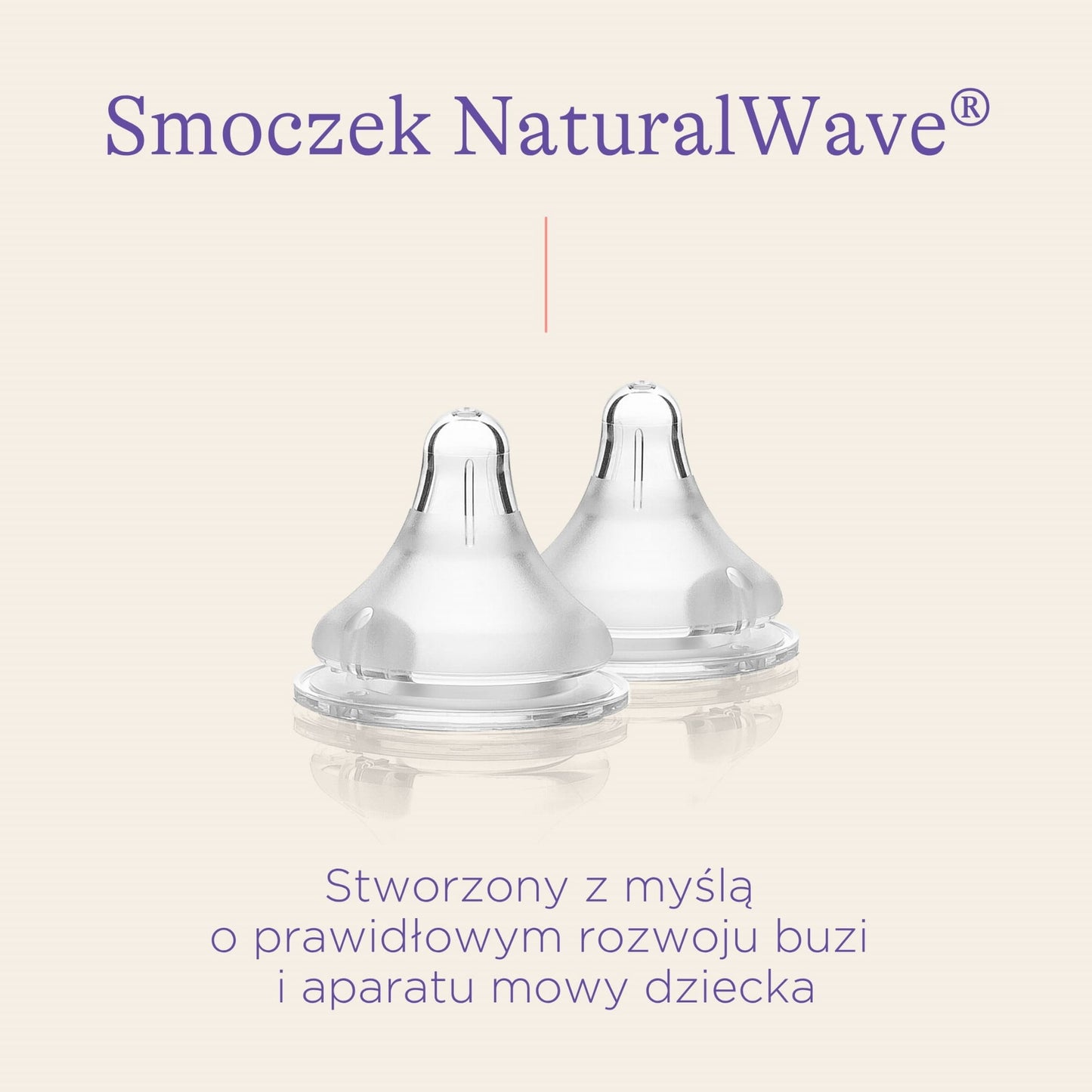 Smoczek do karmienia Natural Wave® o średnim przepływie M (2 szt)
