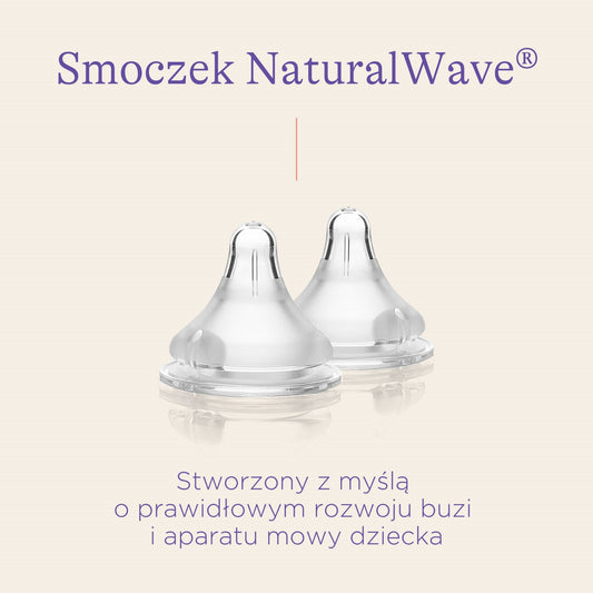 Smoczek do karmienia Lansinoh NaturalWave® – szybki przepływ F (2 szt.)