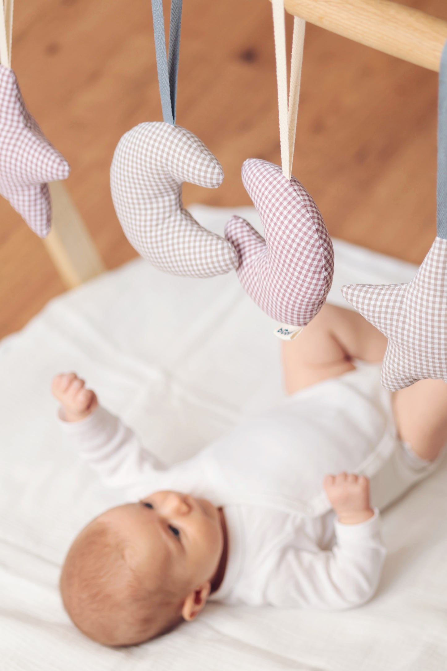 Zawieszki do baby gym Grey Star & Moon