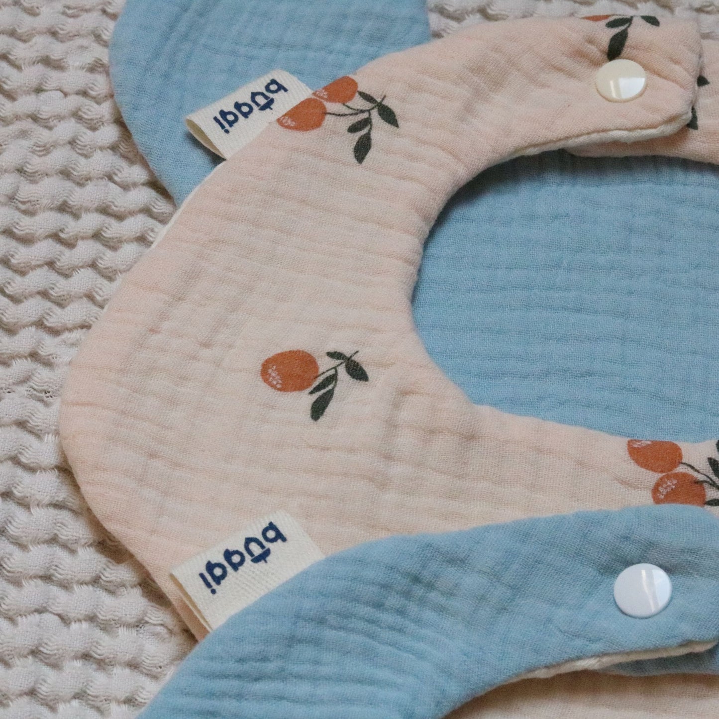 Zestaw śliniaków bandana muślinowych 2w1 - 3 szt - Baby Blue