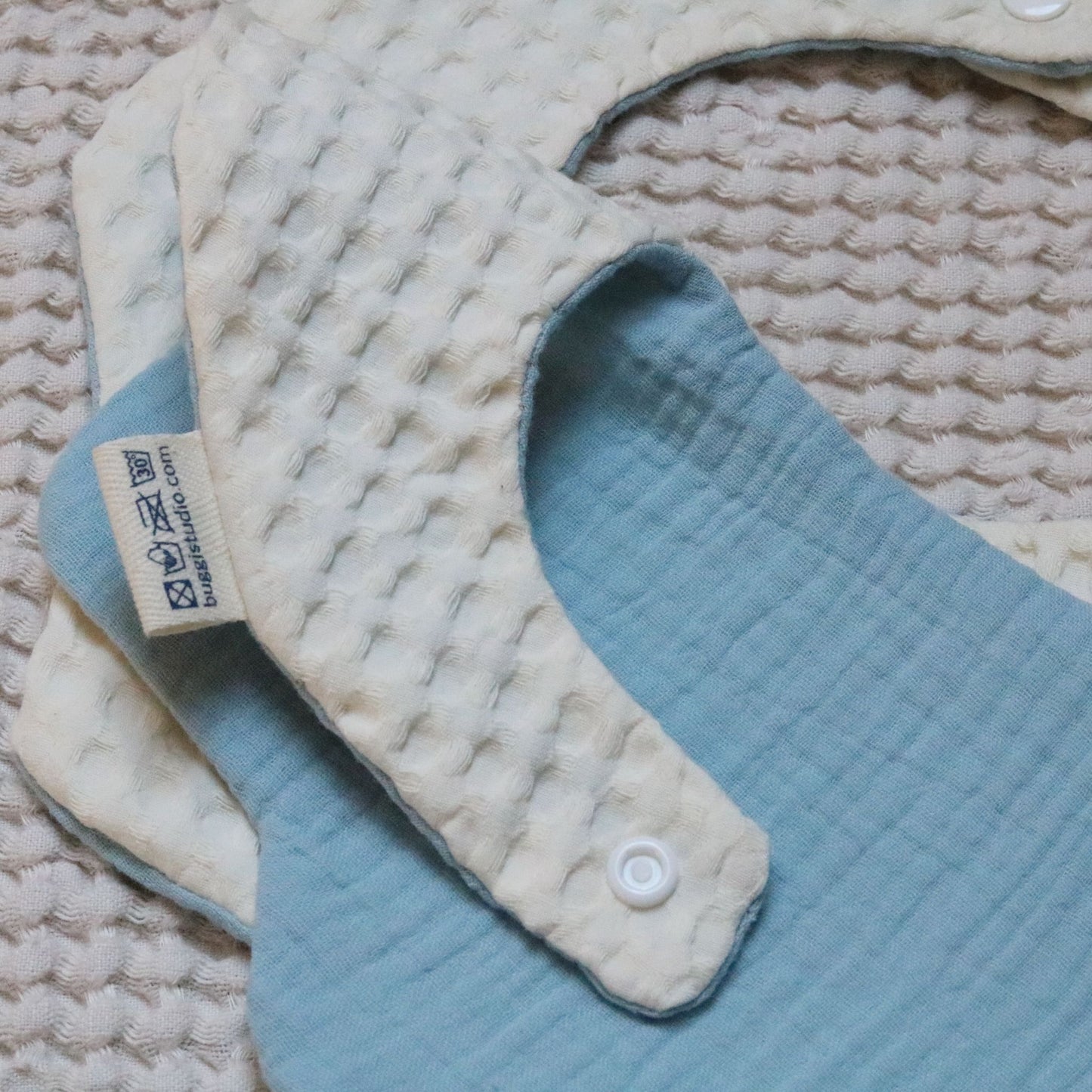 Zestaw śliniaków bandana muślinowych 2w1 - 3 szt - Baby Blue