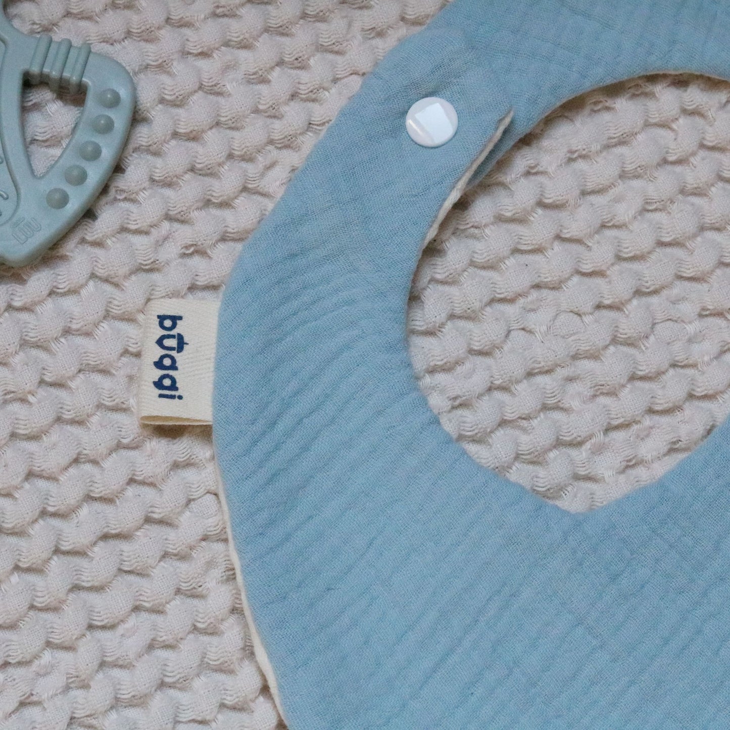 Zestaw śliniaków bandana muślinowych 2w1 - 3 szt - Baby Blue