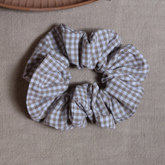 Scrunchie - szara krateczka