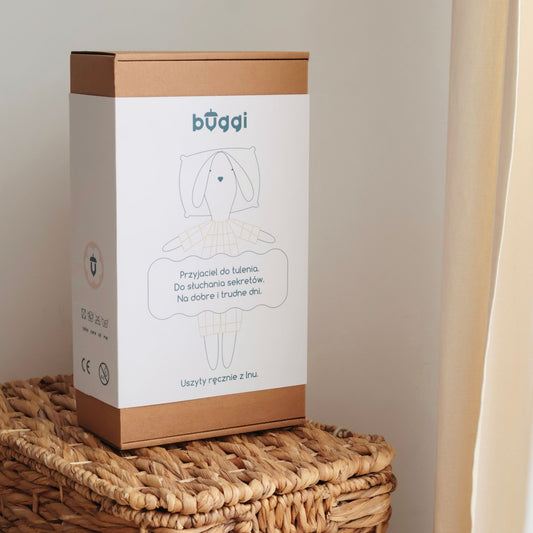 Lniany Królik Leon – ręcznie szyta przytulanka na lata