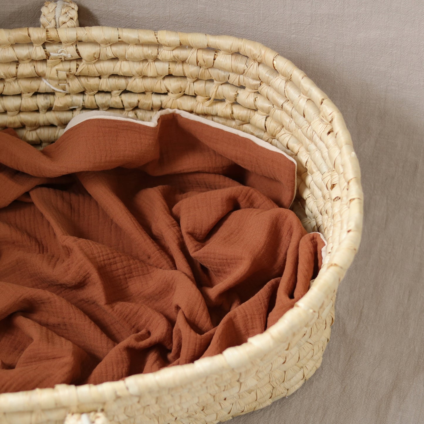 Duży muślinowy kocyk dwuwarstwowy 100x110 cm