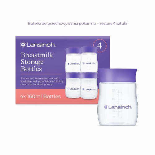 Butelki do przechowywania pokarmu Lansinoh 160 ml – bezpieczny sposób na mrożenie i przechowywanie mleka mamy