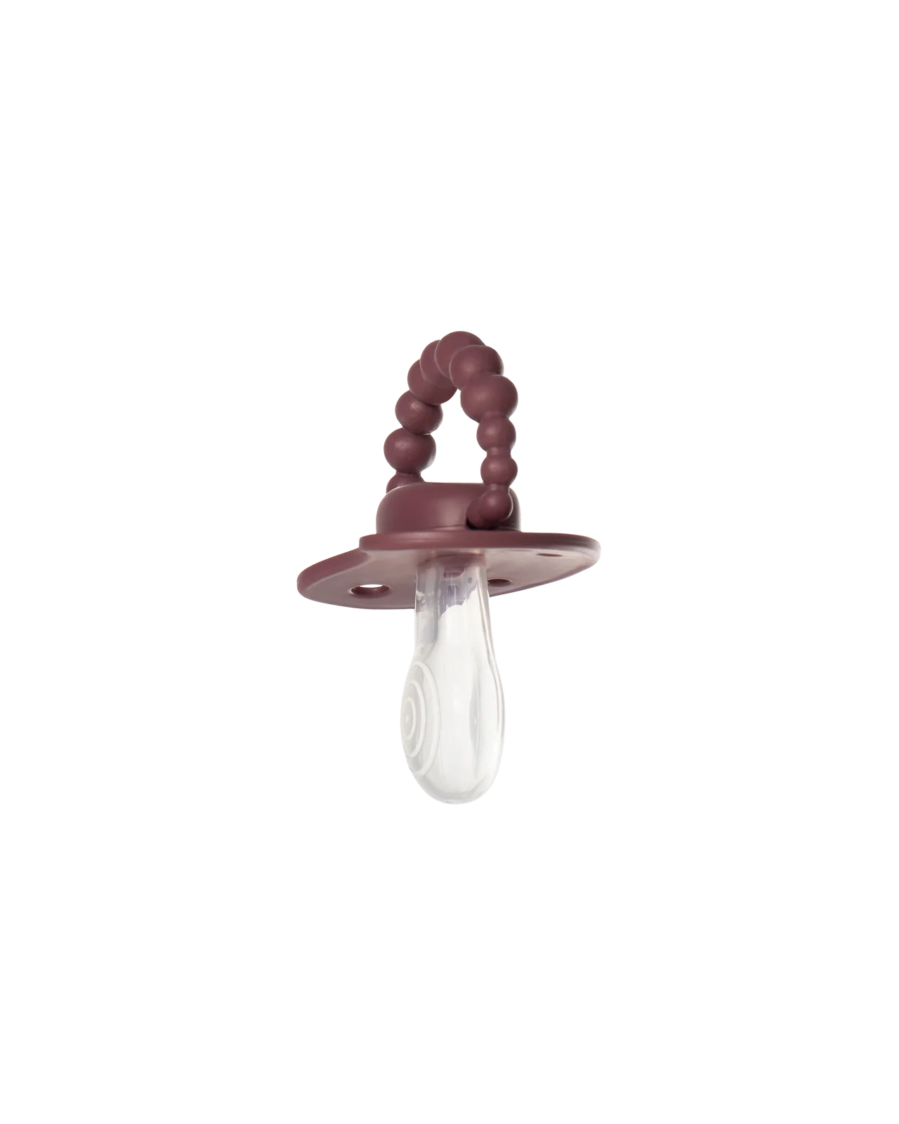 LUU Maroccan Pink 0–3 m – smoczek pozycjonujący w głębokim odcieniu plum-rose