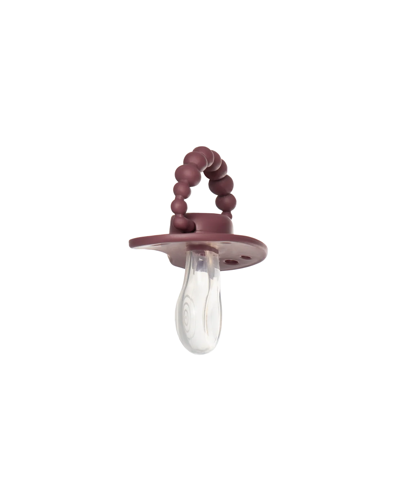 LUU Maroccan Pink 0–3 m – smoczek pozycjonujący w głębokim odcieniu plum-rose