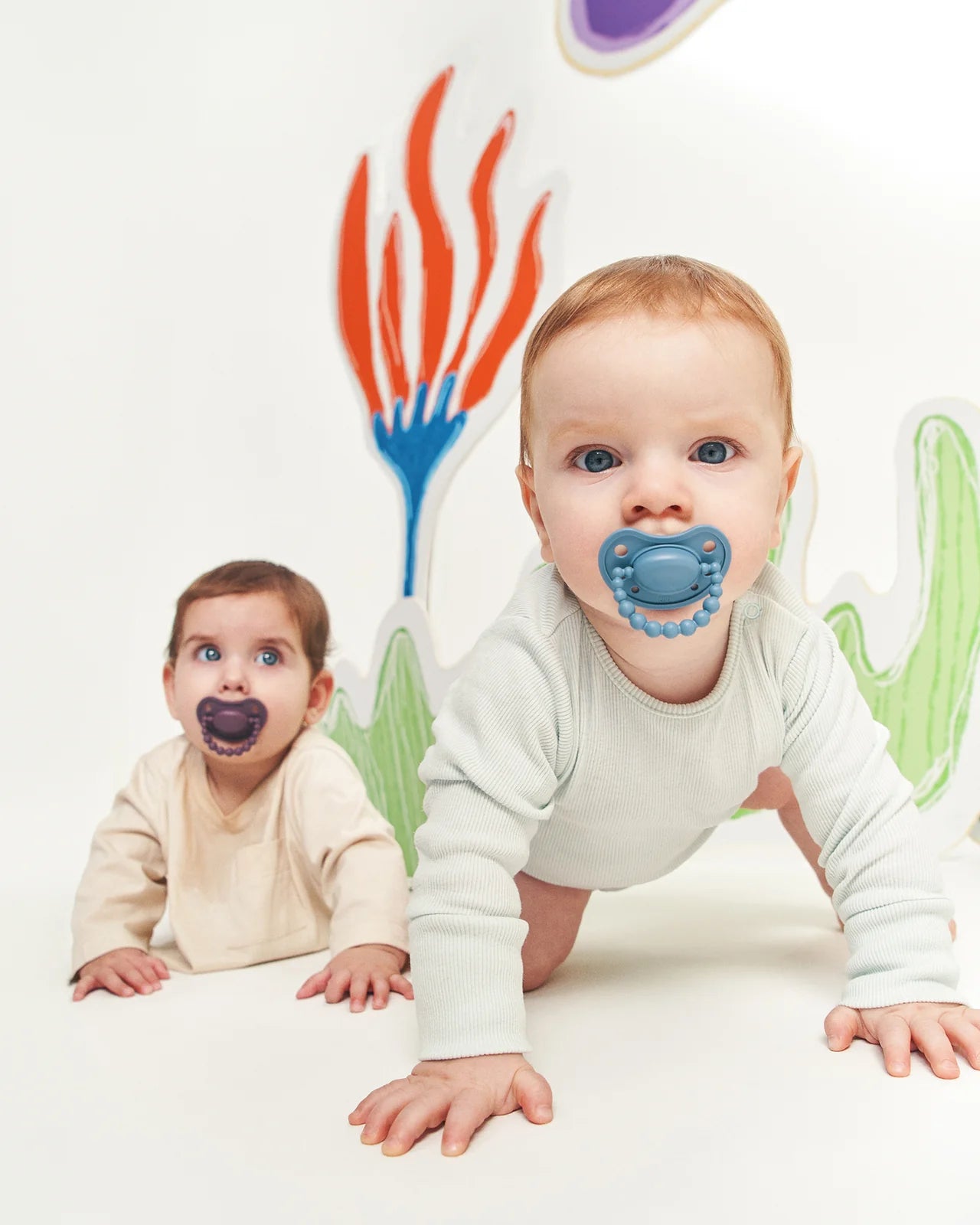 LUU Cloudy Blue 3–6 m – smoczek ortodontyczny dla niemowląt