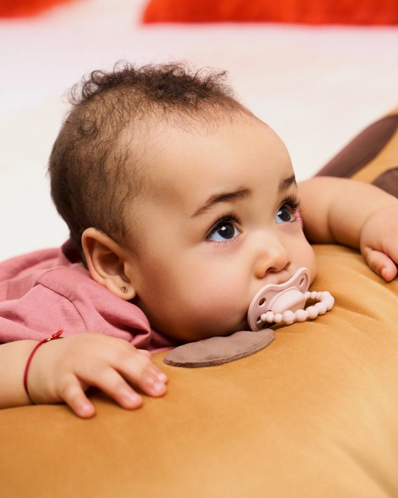 Smoczek pozycjonujący LUU Velvet Blush 3–6 m – dla niemowląt