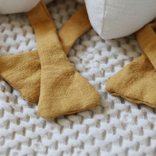 Lniana gąska - ręcznie szyty prezent dla niemowlaka | Baby Blue